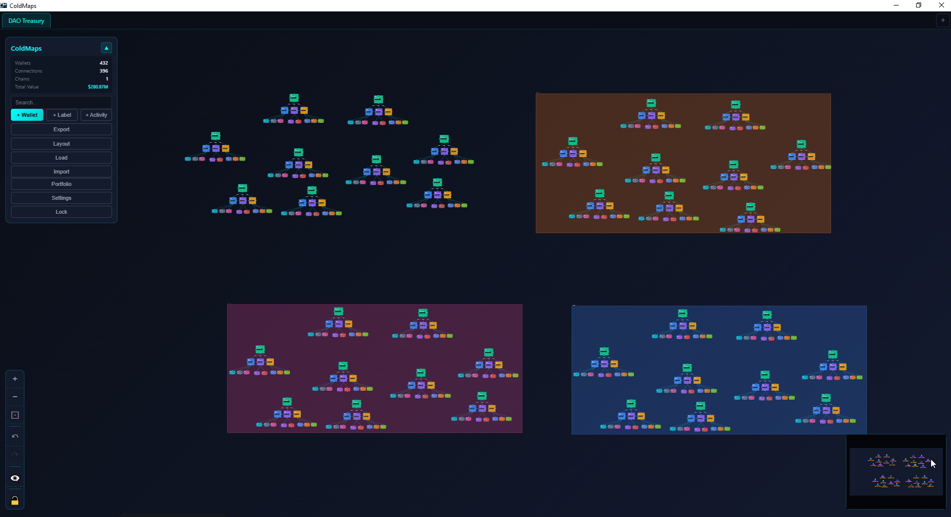 Coldmaps visual editor
